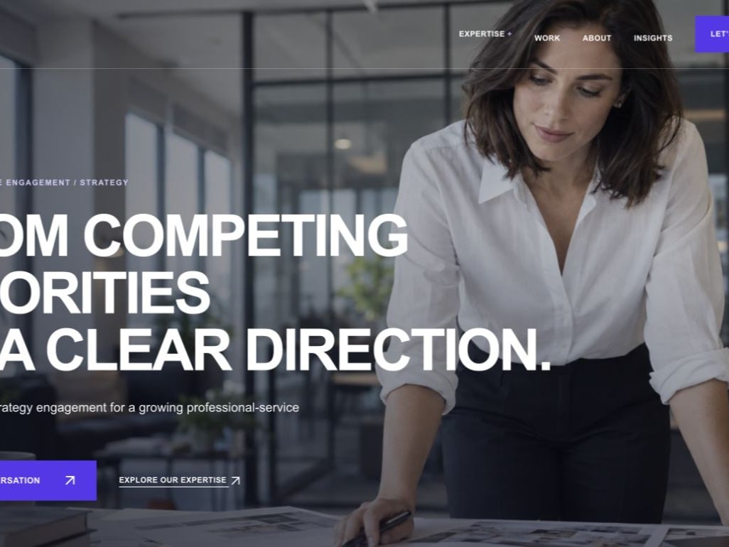 Pages that explain your expertise